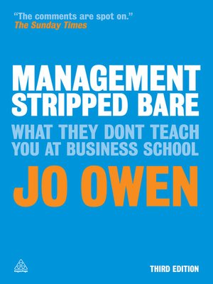 cover image of Management Stripped Bare